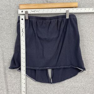 Silence & Noise Blouse Womens Medium Blue Strapless Built In Bra Open Back